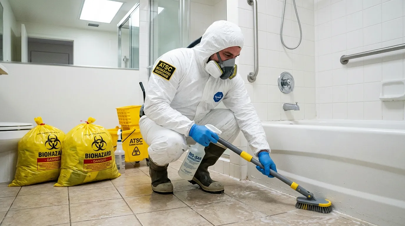 Decontamination equipment deployed for Blood Cleanup in Fairview Heights